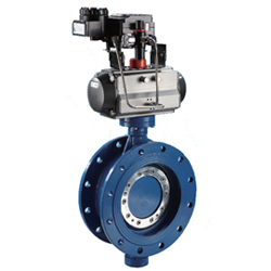 <b>D643H氣動法蘭式硬密封蝶閥PN16~PN40</b>