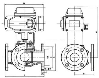 Q944F/Q945F늄���ͨ���m���yPN16��PN40���νY���ߴ�D