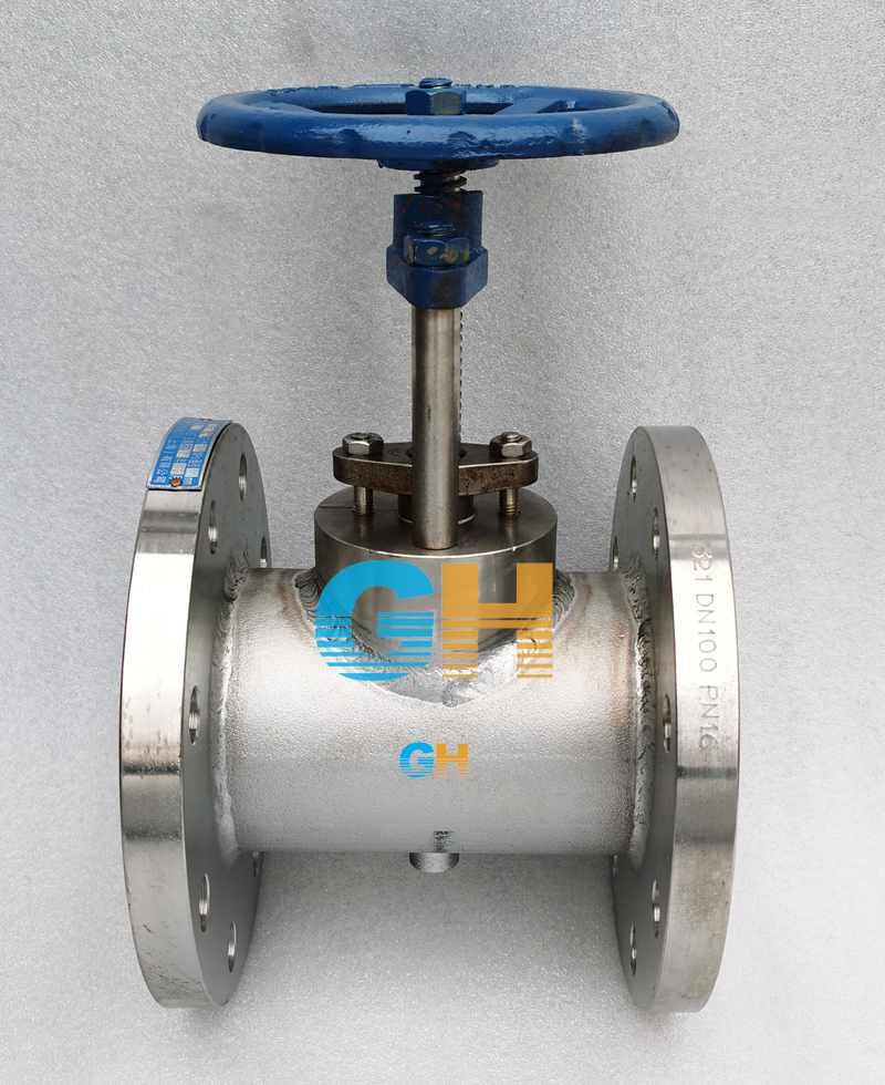 Z413H瀝青取樣閥、采樣閥正面圖