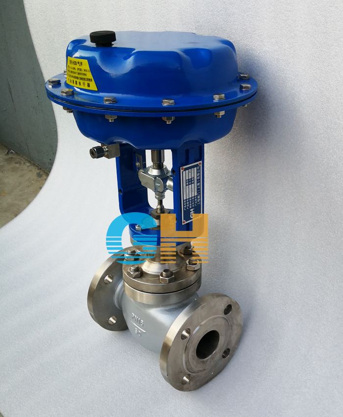 ZMQ直通薄膜式氣動切斷閥正面圖